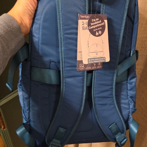 Navy Men's Backpack - Picture 4 of 5